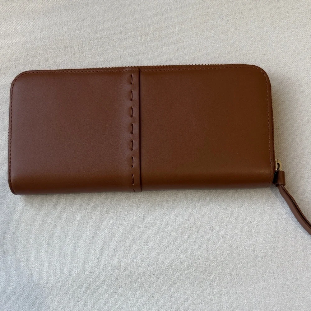 FRAME Les Second Continental Wallet- Tobacco